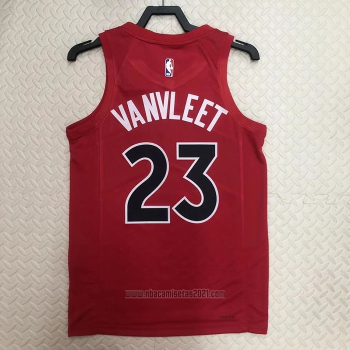 Camiseta Toronto Raptors Fred Vanvleet #23 Icon 2022-23 Rojo